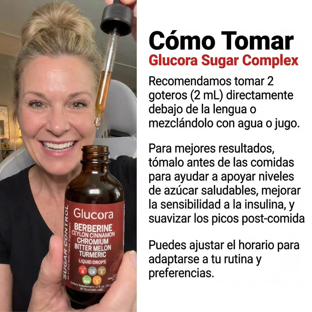 Glucora®: Gotas de Bienestar Metabólico y Control de Glucosa (50 ml) - Fórmula Botánica