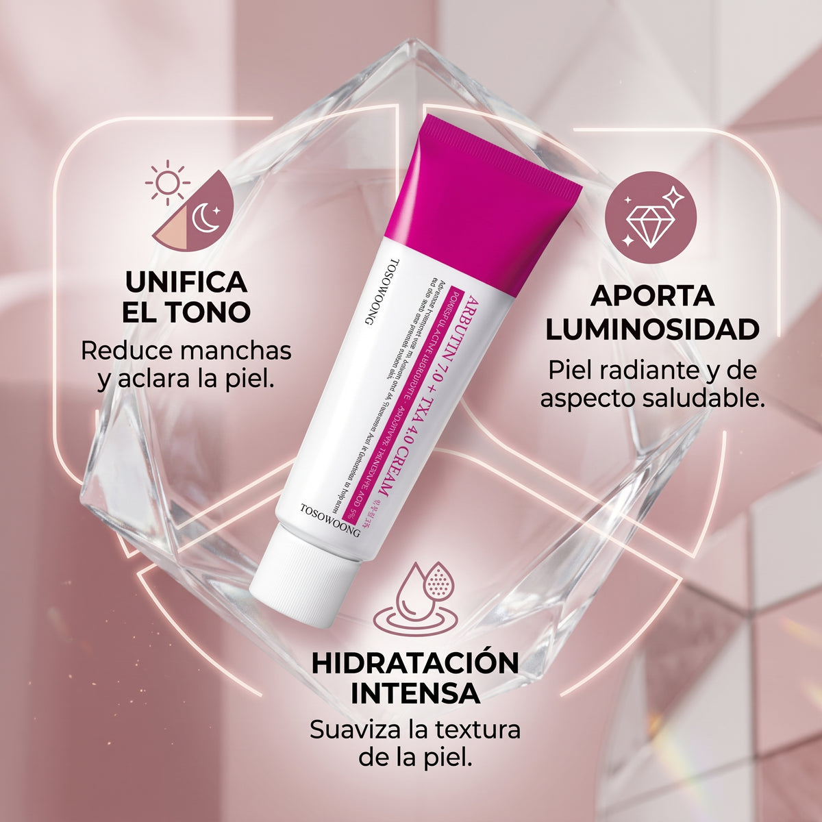 Crema Despigmentante Arbutin 7.0% + TXA 4.0% Tosowoong® (50g) - Fórmula Coreana