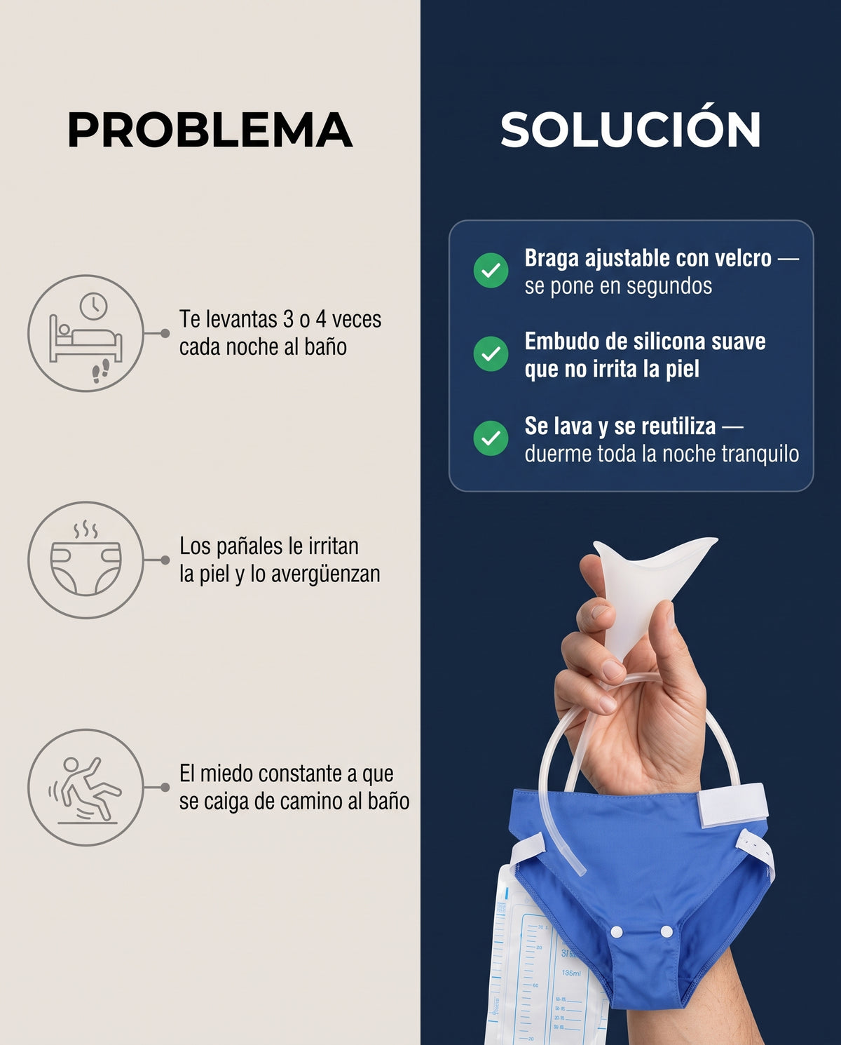 Kit Recolector de Orina Portátil para Adulto